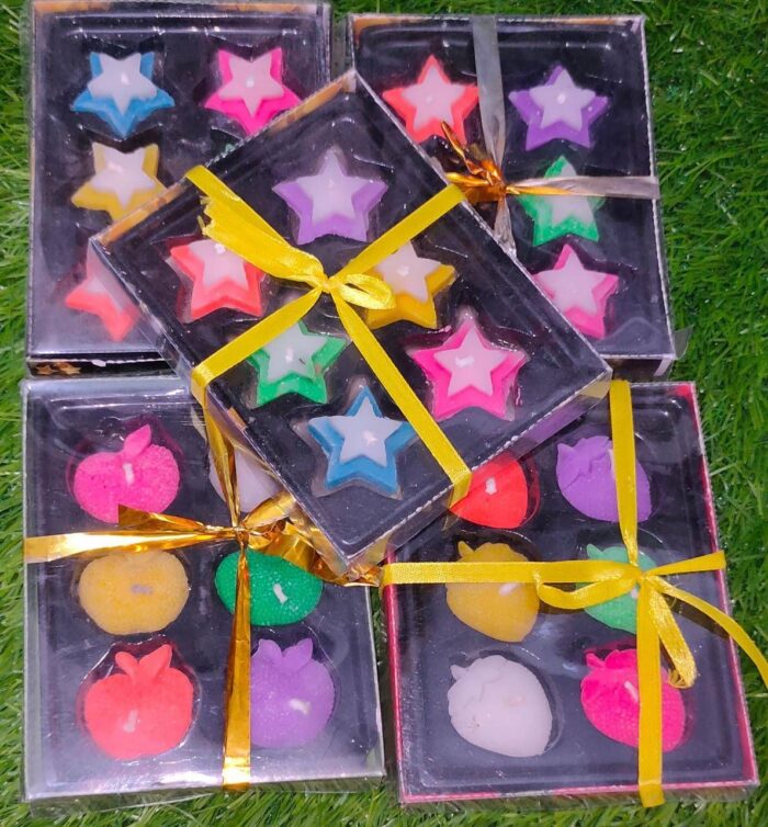 Star & Apple Wax Candles Set of 6 piece