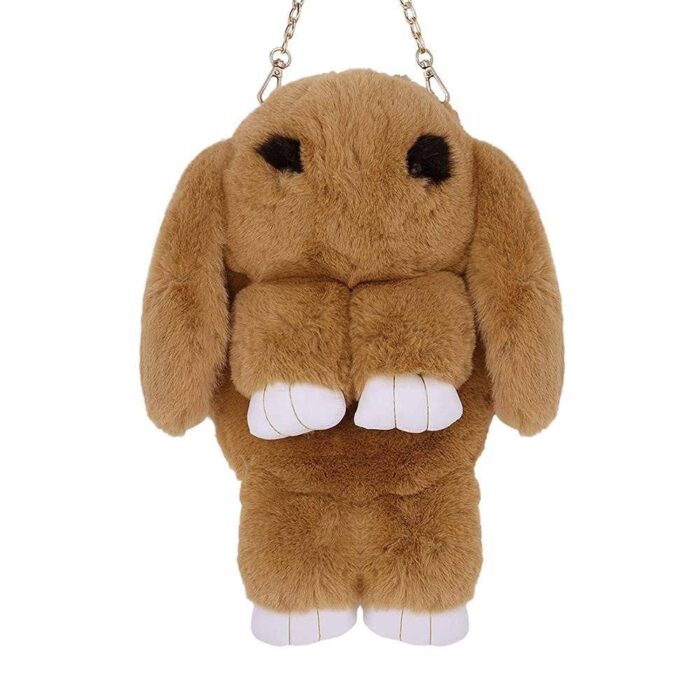 Women Teddy Shape Bag with long chain