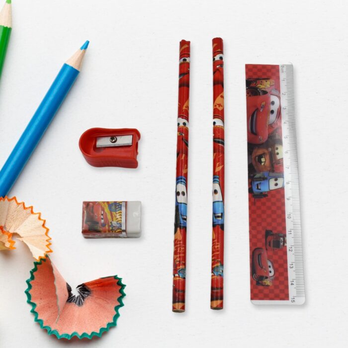 Cartoon Wooden Pencil & Stationary Set - Image 2