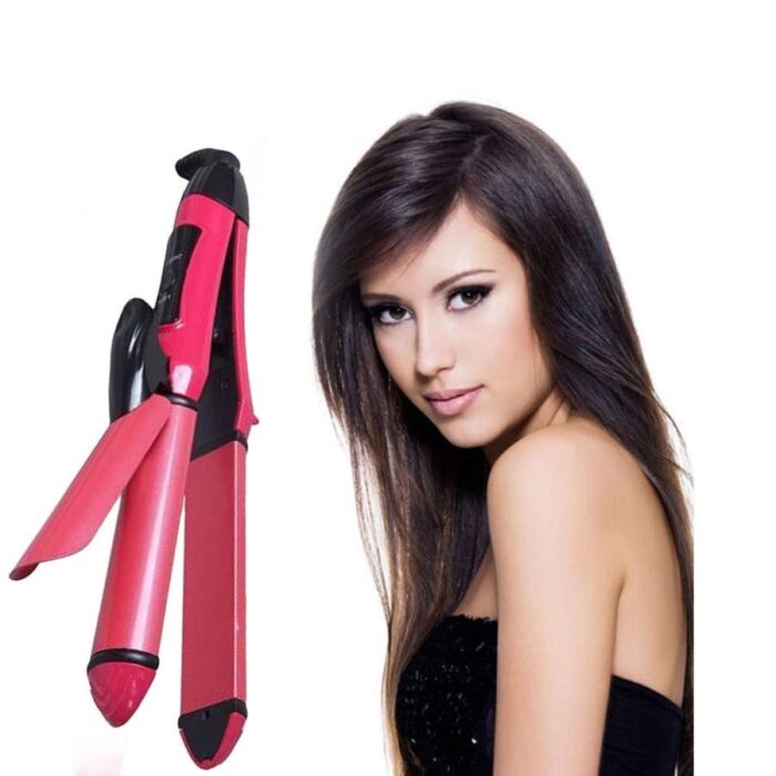 2 in 1 Hair Straightener and Curling Machine