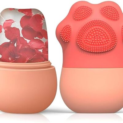 2-in-1 Ice Roller with Facial Scrubber for Skin Care