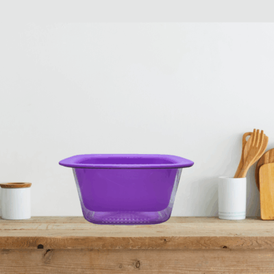 2-in-1 Fruit Basket & Strainer for Washing Fruits & Vegetables.