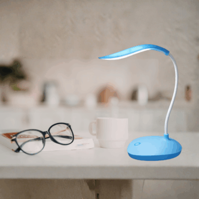 rechargeable led study table lamp with flexible neck and touch control desk light