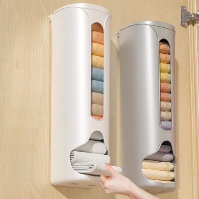 Wall Mounted Socks Organizer Storage Box for Wardrobe 1 pc