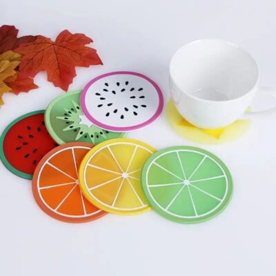 Fruit Shaped Coasters – Heat Resistant Cup Mats for Hot & Cold Drinks 1pc