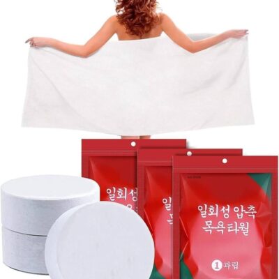 Compressed Towel – Portable Travel Tissue Towel (140cm x 77cm)