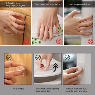 Diamond Crystal Drawer Handle Sticker – Self Adhesive Cabinet Knob