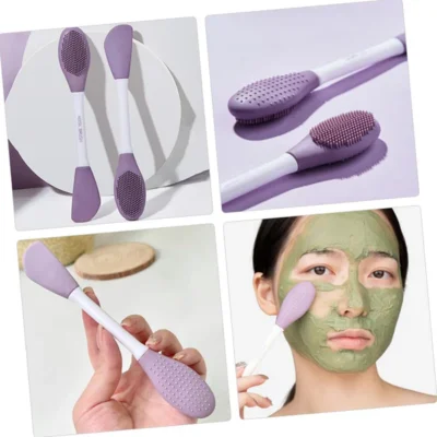 2-in-1 Facial Cleansing Brush & Face Mask Applicator Tool
