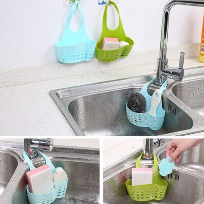 Faucet Sink Caddy Holder for Sponge & Soap Storage