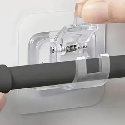 Self Adhesive Curtain Rod Holder Hook for Wall Mount