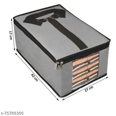 Shirt Organizer Storage Bag – Foldable Clothes Organizer with Zip